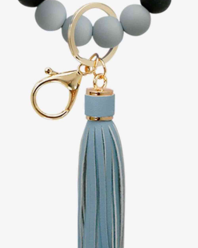 LOVE Beaded Keychain with Tassel