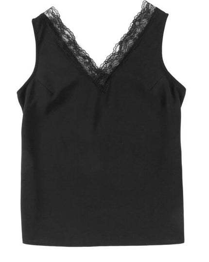 Lace Detail V-Neck Tank