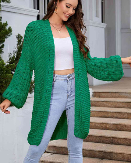 Open Front Longline Cardigan