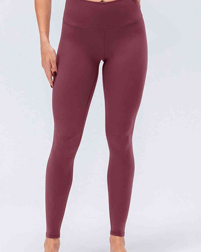 Wide Waistband Slim Fit Active Leggings