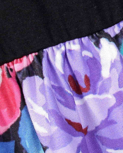 Floral Spaghetti Strap Layered Dress