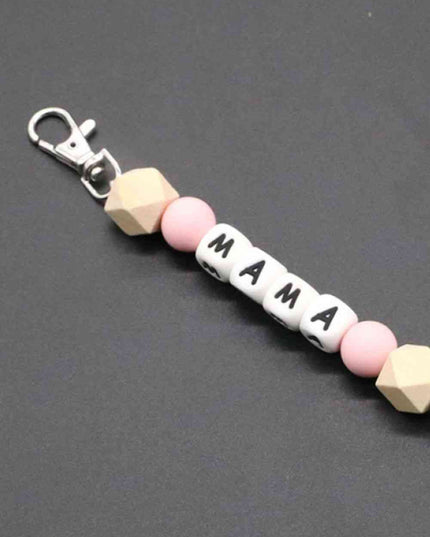 Assorted 2-Pack Mama Beaded Tassel Keychain