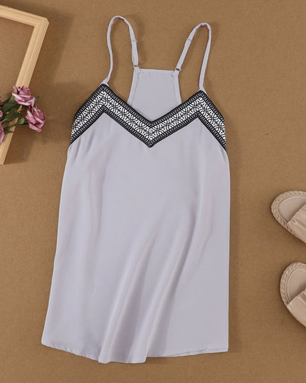Contrast Trim Racerback Cami