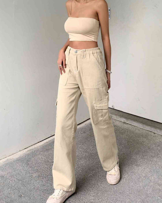 Straight Jeans with Pockets