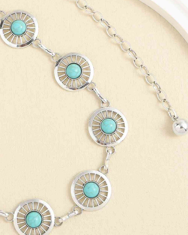 Vintage Turquoise Alloy Belt