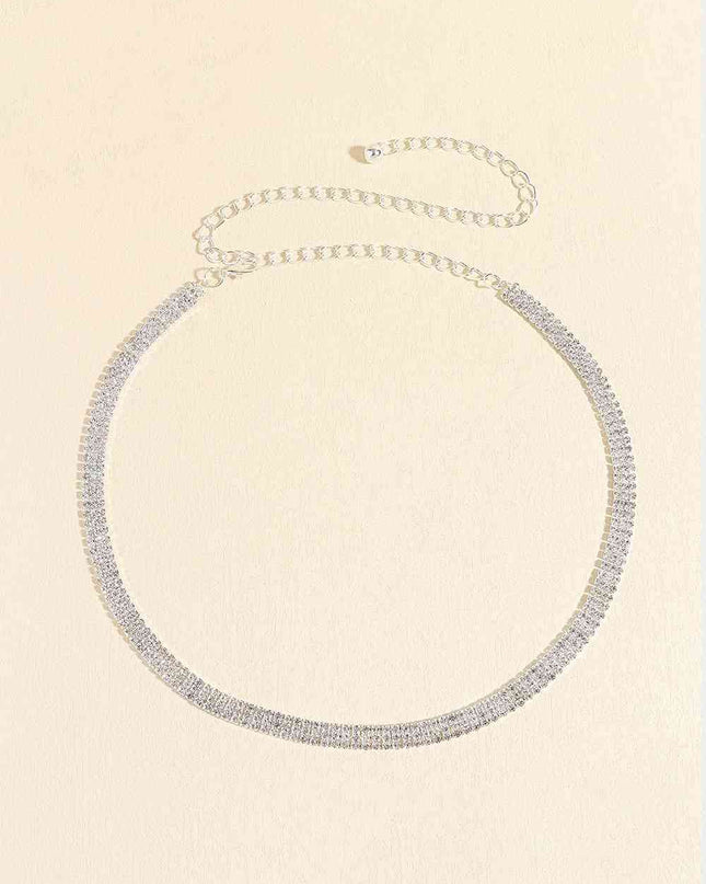 Rhinestones Alloy Belt