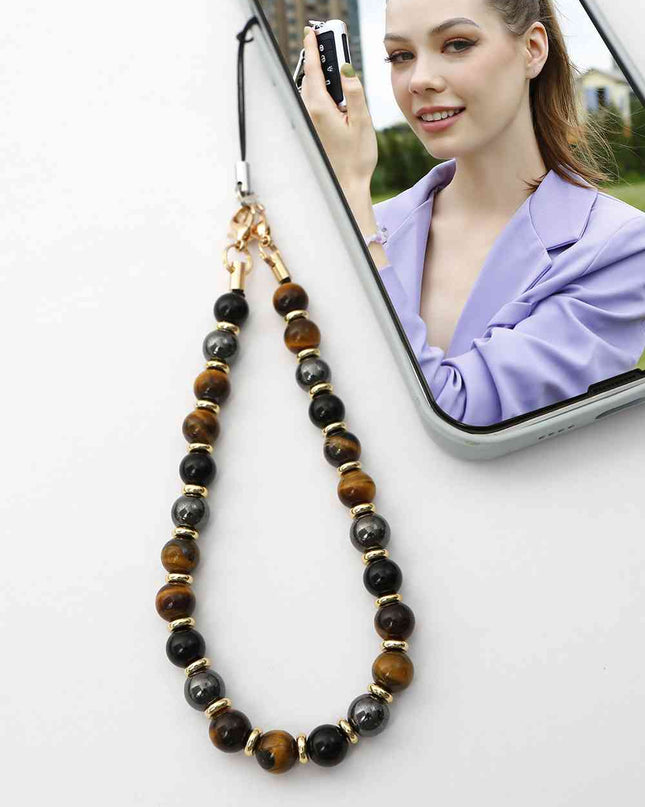 Natural Stone Beads Key Chain