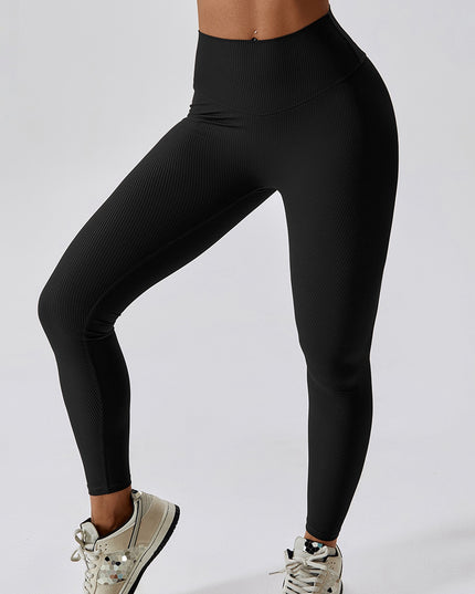 Wide Waistband Slim Fit Sports Pants