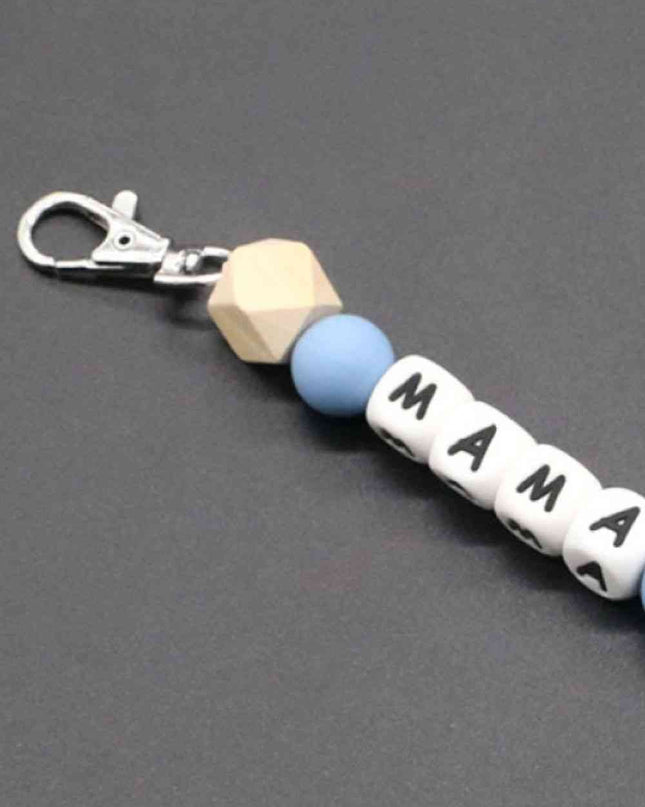 Assorted 2-Pack Mama Beaded Tassel Keychain