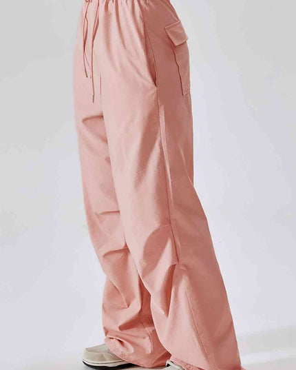 Long Loose Fit Pocketed Sports Pants