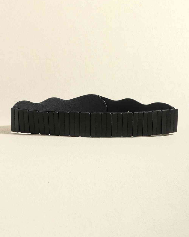 PU Leather Zinc Alloy Buckle Belt