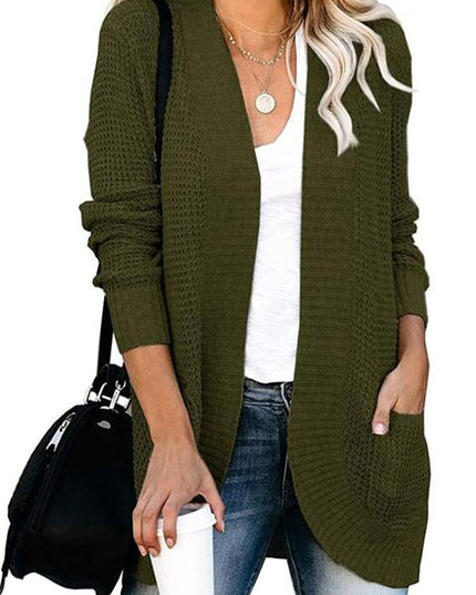 Open Front Long Sleeve Cardigan
