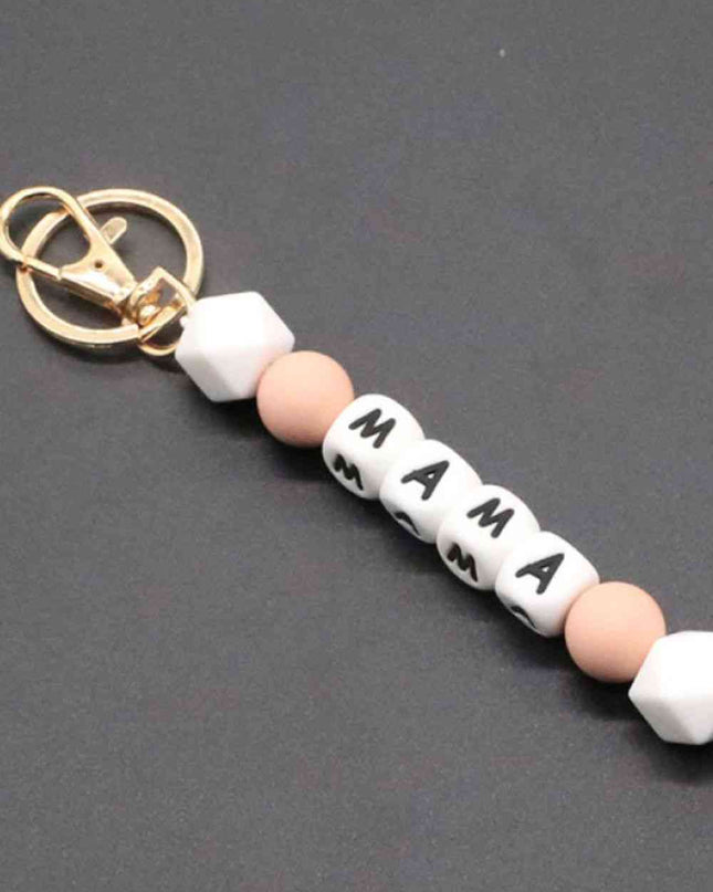 Assorted 2-Pack Mama Beaded Tassel Keychain