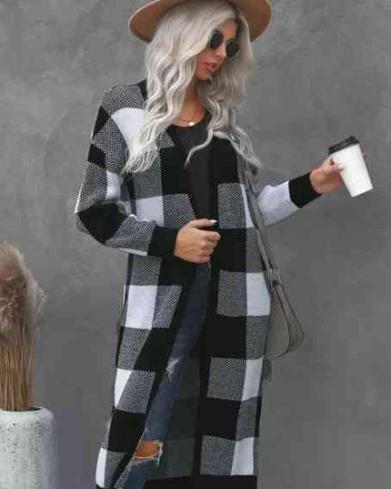 Buffalo Plaid Duster Cardigan