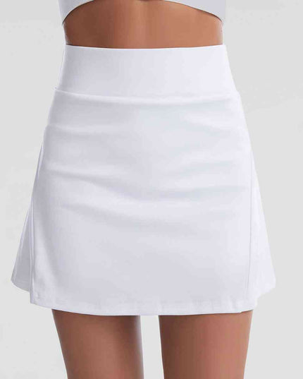 Wide Waistband Sports Skort