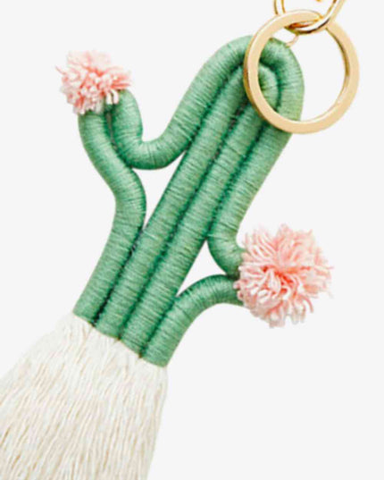 Cactus Keychain with Fringe