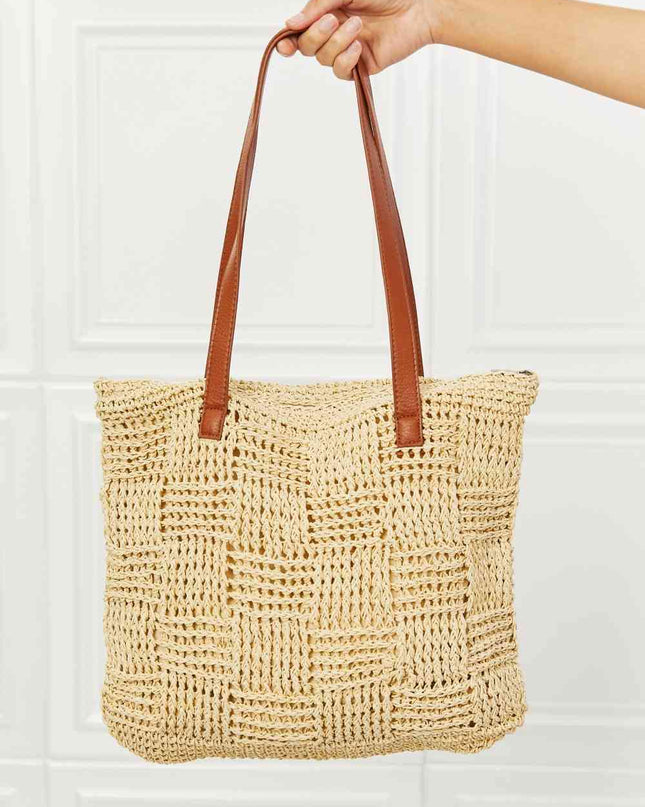 Fame Picnic Date Straw Tote Bag