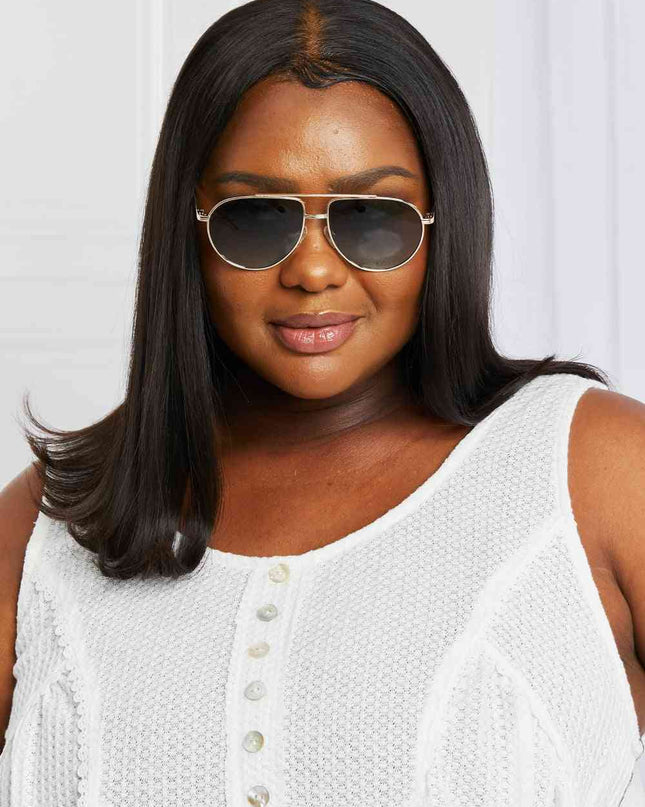 TAC Polarization Lens Aviator Sunglasses