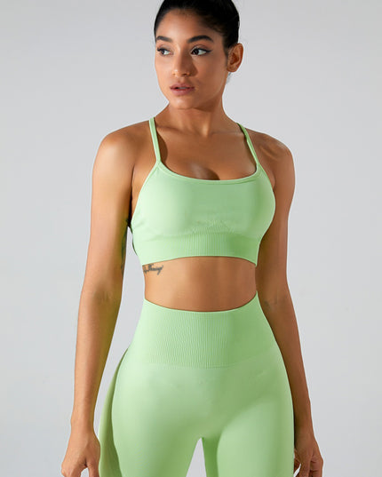 Crisscross Spaghetti Strap Active Cami