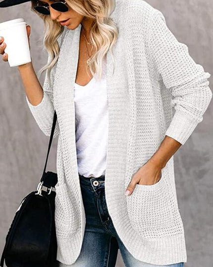 Open Front Long Sleeve Cardigan