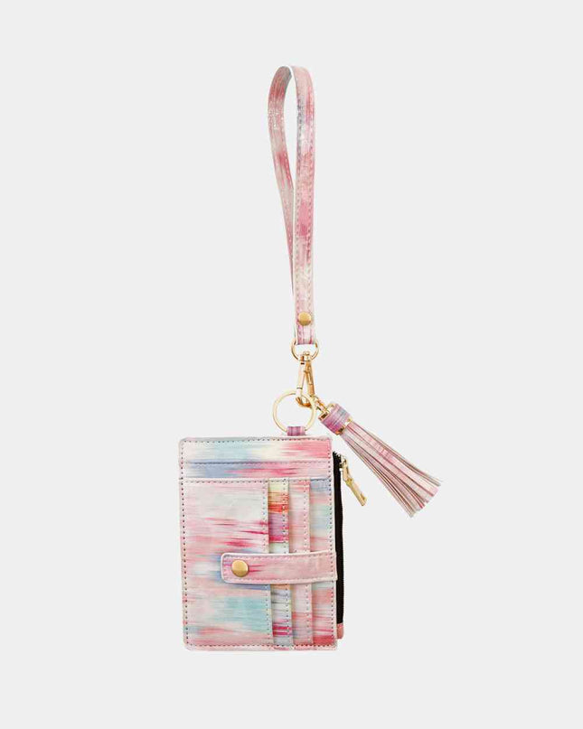 Printed Tassel Keychain with Wallet