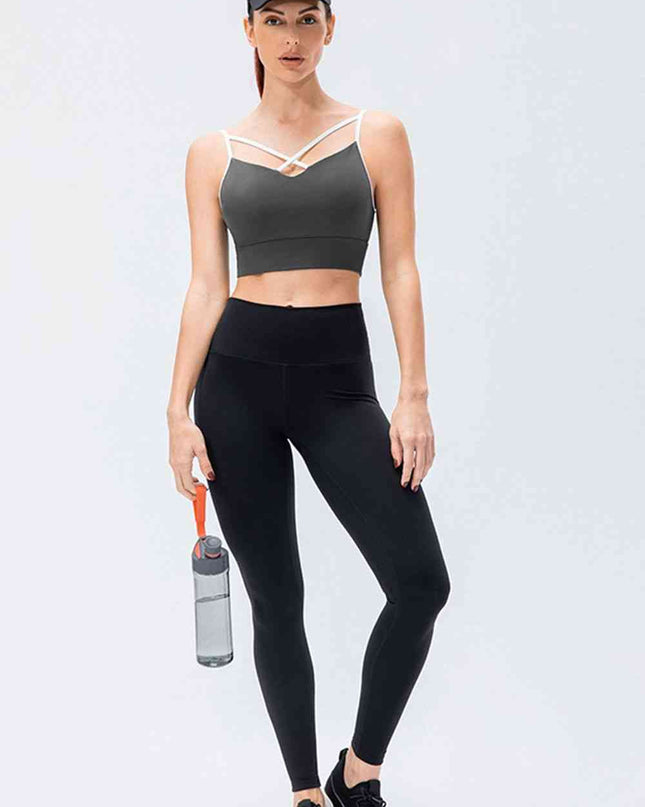 Wide Waistband Slim Fit Active Leggings