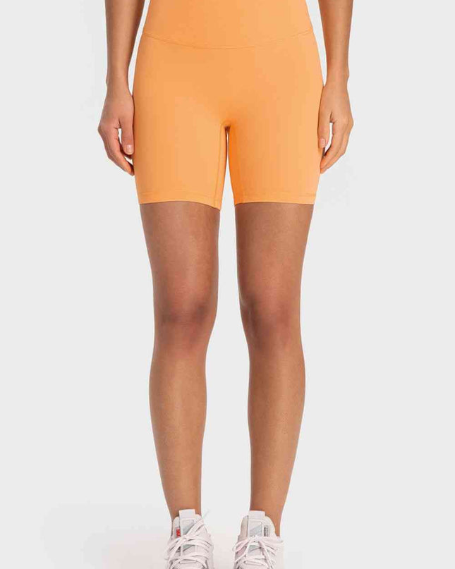 Staying Cozy Wide Waistband Biker Shorts