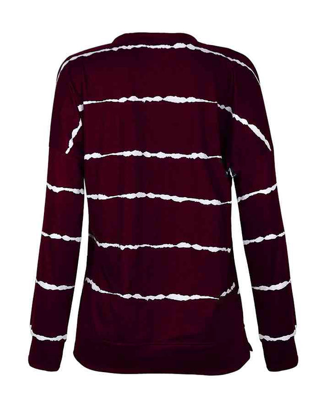 Striped Round Neck T-Shirt
