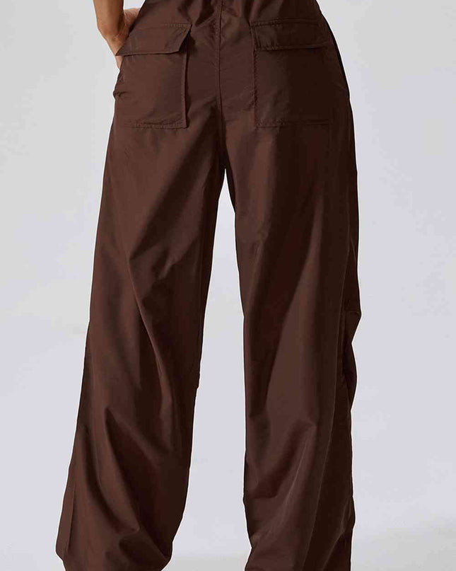 Long Loose Fit Pocketed Sports Pants