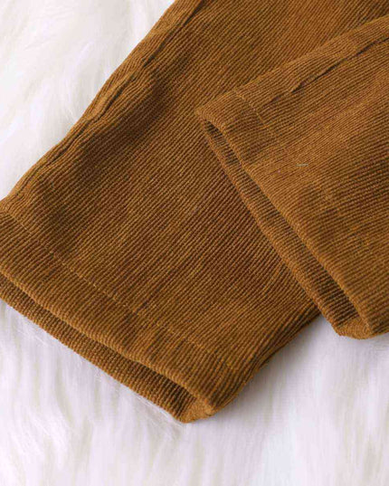 Knit Top and Tie Belt Pants Set