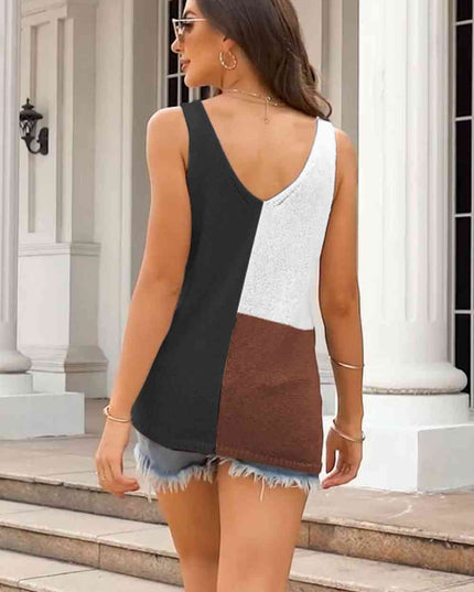 Color Block Knit Tank
