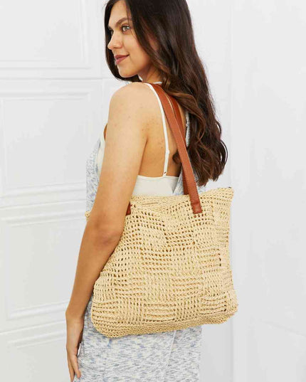 Fame Picnic Date Straw Tote Bag