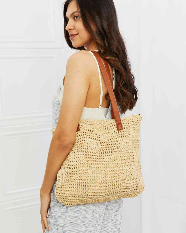 Fame Picnic Date Straw Tote Bag