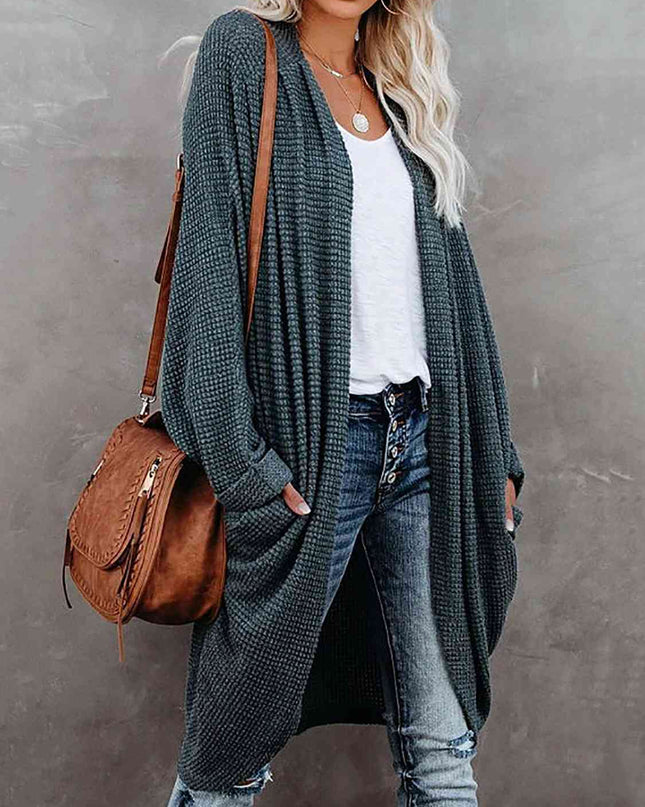 Open Front Long Sleeve Cardigan