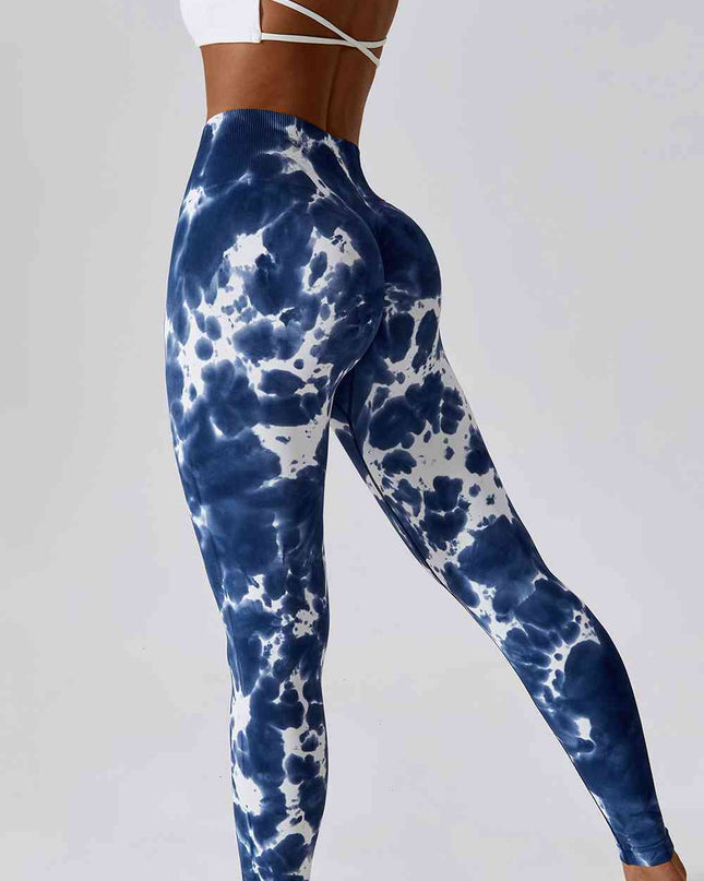 High Waist Tie-Dye Long Sports Pants