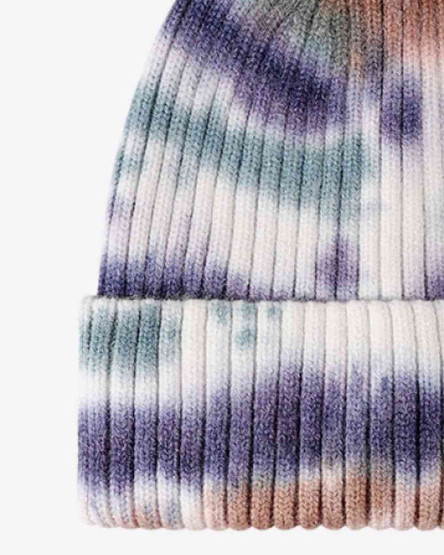 Tie-Dye Ribbed Knit Beanie