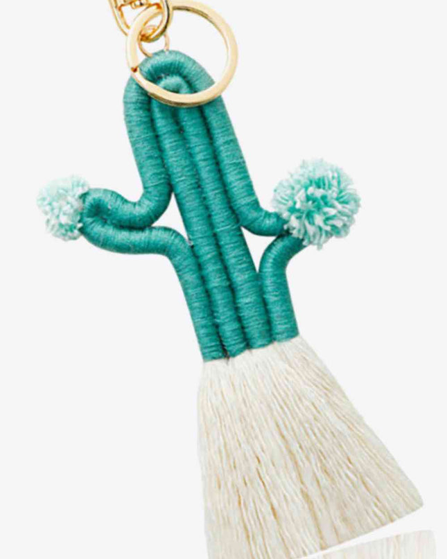 Cactus Keychain with Fringe