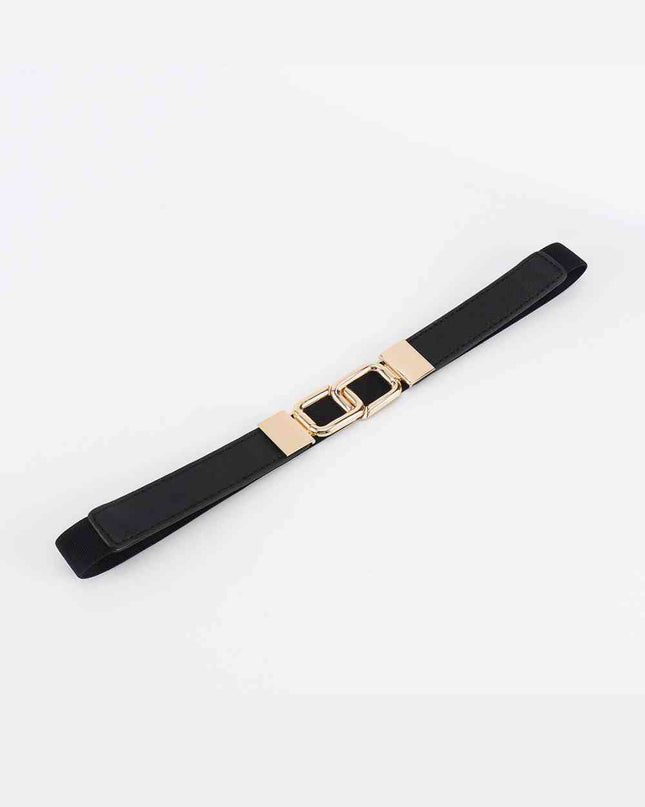 Geometric Double Buckle Elastic Belt