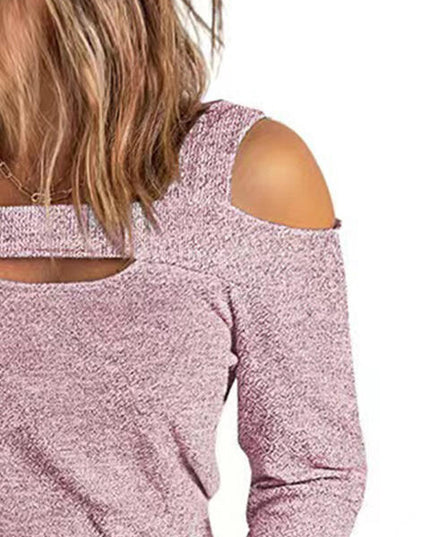 Full Size Cutout Cold Shoulder Blouse