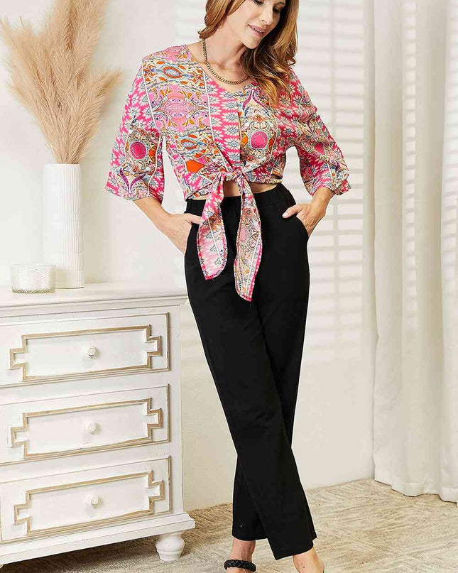 Double Take Pull-On Pants with Pockets