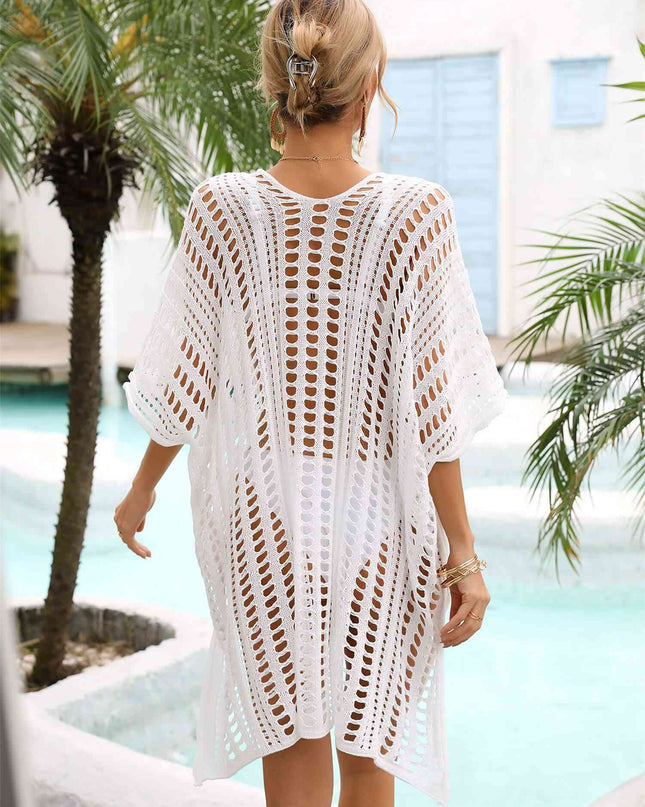 Side Slit Dolman Sleeve Cover-Up