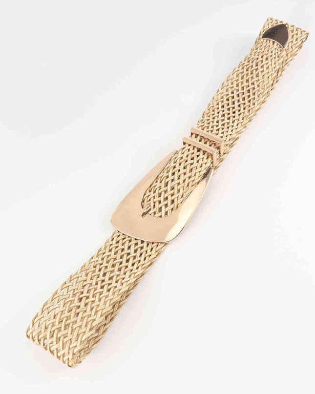Irregular Buckle Braid Belt