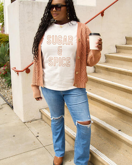 Simply Love Full Size Letter Graphic Short Sleeve T-Shirt