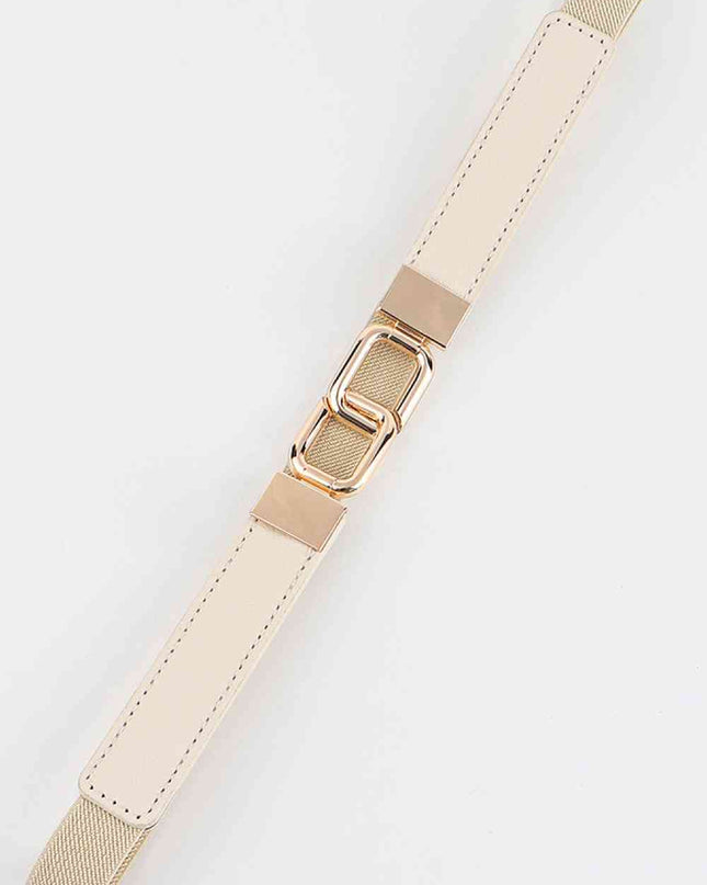 Geometric Double Buckle Elastic Belt