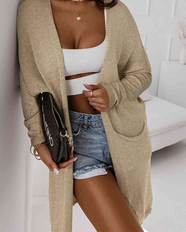 Long Sleeve Pocketed Cardigan