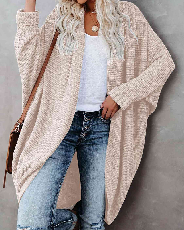 Open Front Long Sleeve Cardigan