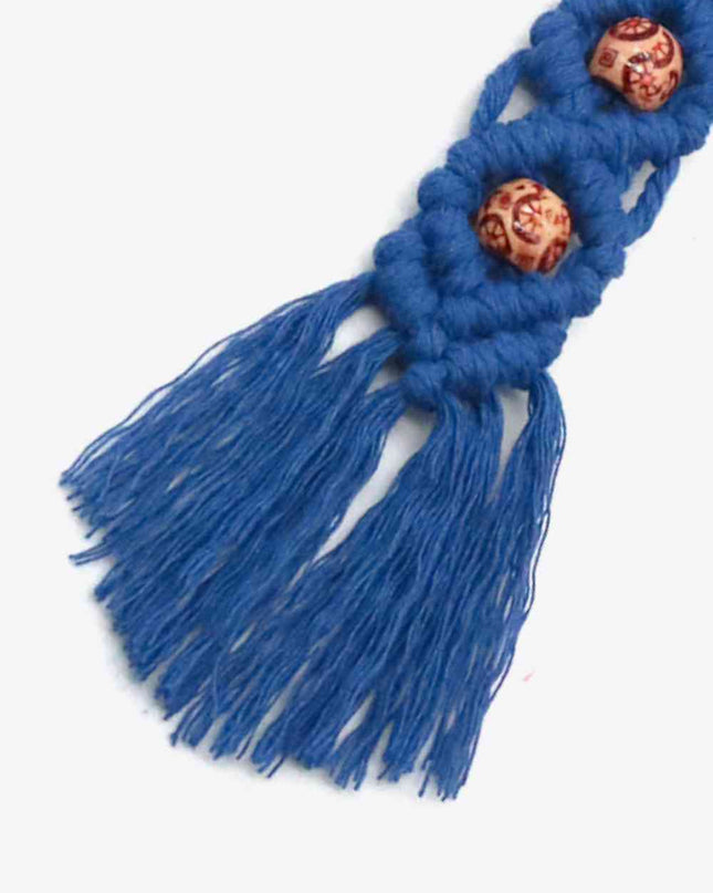 Assorted 4-Pack Handmade Macrame Fringe Keychain