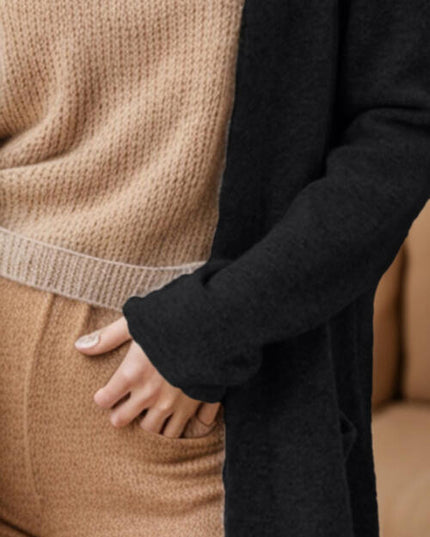 Open Front Long Sleeve Cardigan