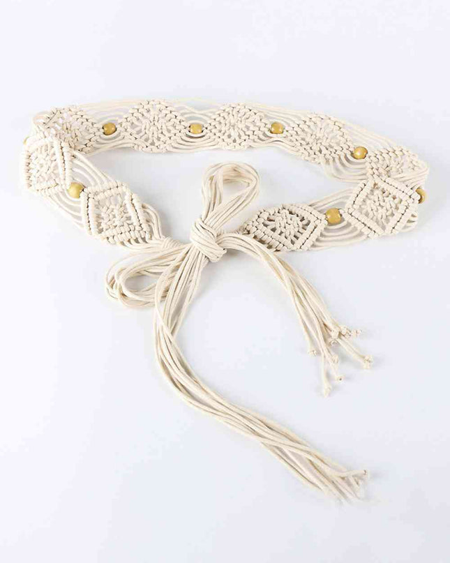 Braid Belt with Fringes