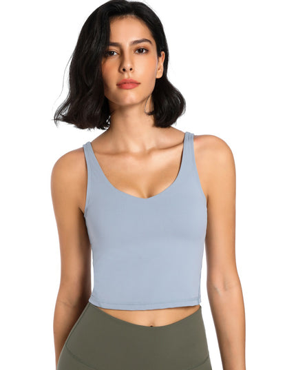 Scoop Neck Wide Strap Active Tank